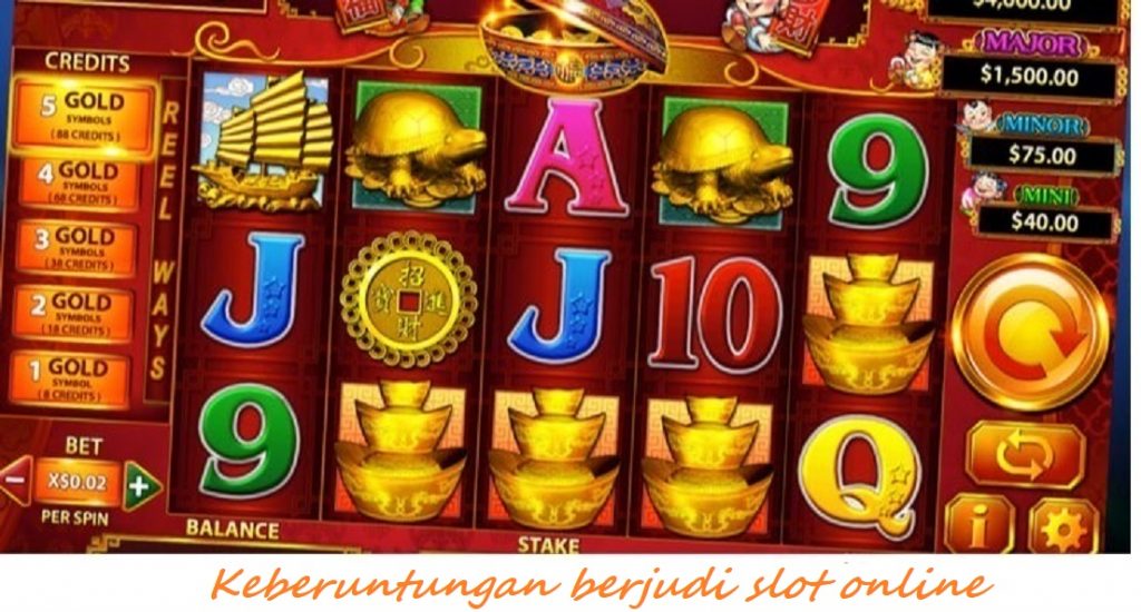 Keberuntungan berjudi slot online